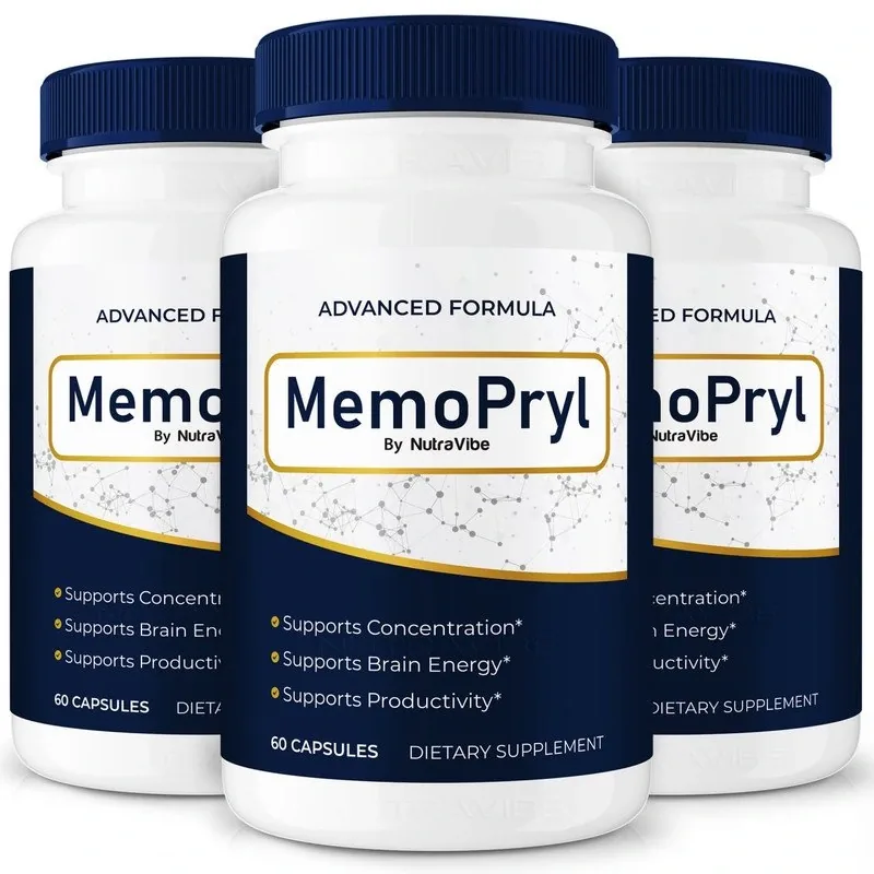 MemoPryl bottles, brand image (the pack size is in the heading)
